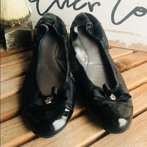Tahari Black ballerina flat “Gibson”